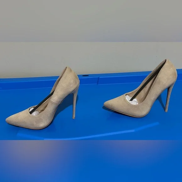 PrettyLittleThing Shoes Pretty Little Thing Nude Wide Fit